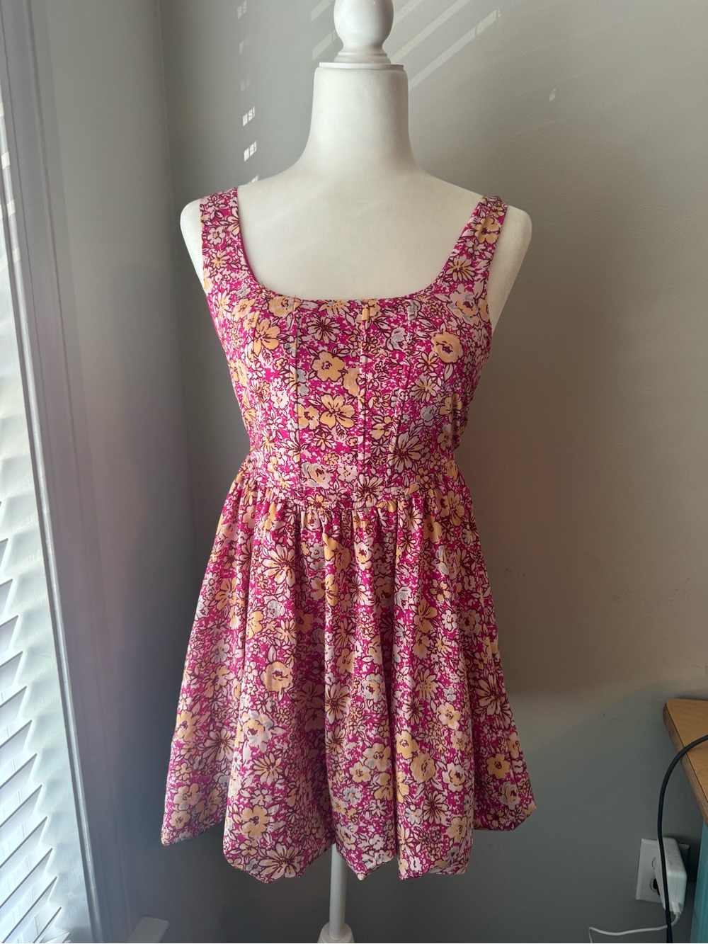 Band of the Free Pink Floral Bubble Skirt Dress
